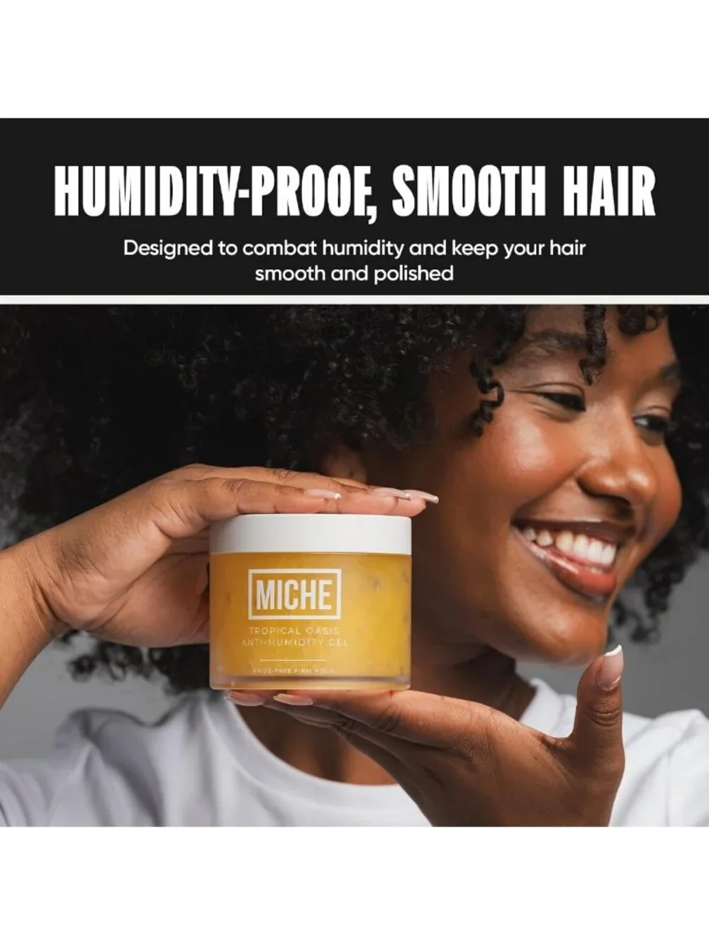 Frizz-Free Strong Hold Hair Gel for All Curl Types - Anti-Humidity, 8.8 oz